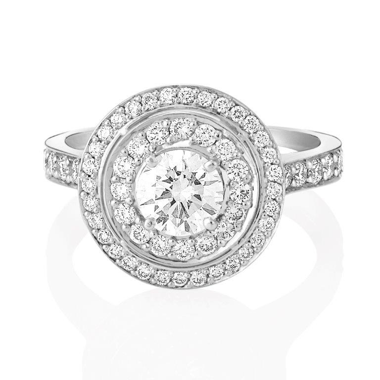 double-round-diamond-cluster-ring-top