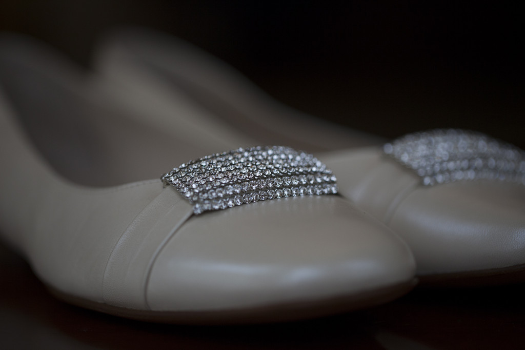 Antonia Barbato's ballet flat with diamante detail.