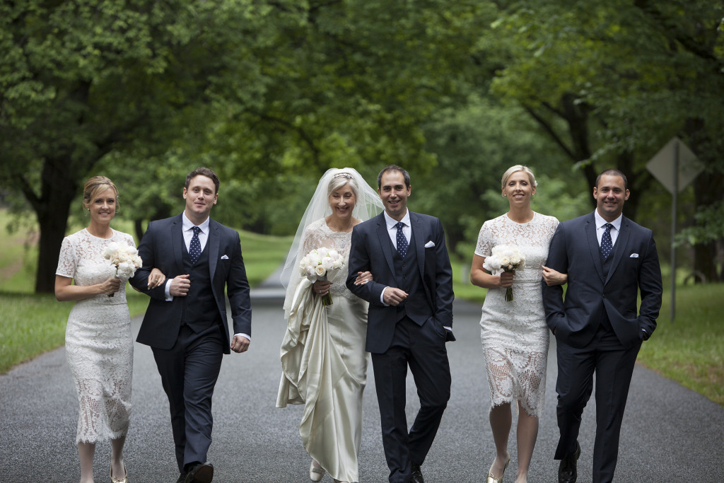 Bridal Party being photographed after the ceremony.