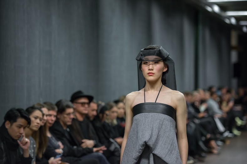 Yumi walking the catwalk at the Lui Hon Runway 2015 in Melbourne.